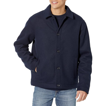 Amazon Essentials Men's Wool Blend Bomber Jacket (Available in Big & Tall)