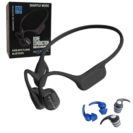 Bone Conduction Swimming Headphones, IP68 Waterproof
