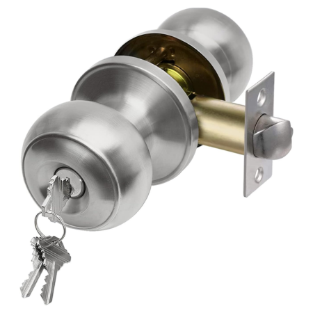 CML Hardware Keyed Entry Door Knob Set, Entrance Door Lock