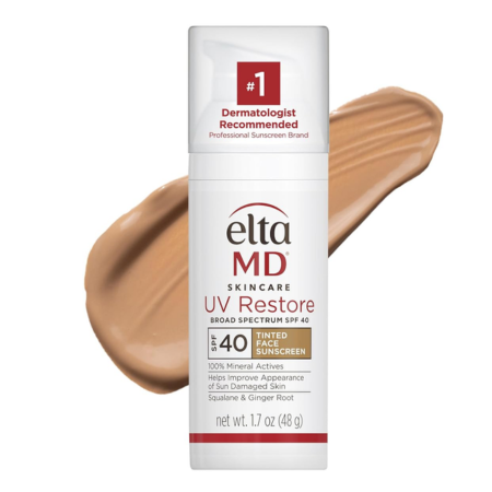 EltaMD UV Restore,Face Sunscreen, SPF 40, Mineral Sunscreen for Sun Damaged Skin
